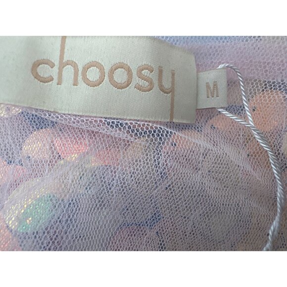NWT Choosy Medium Sequin Short Sleeve Top - Picture 3 of 10